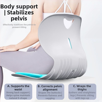 Ergonomska lumbalna jastučnica za uredsku stolicu, punjenje memory foam, moderan minimalistički stil