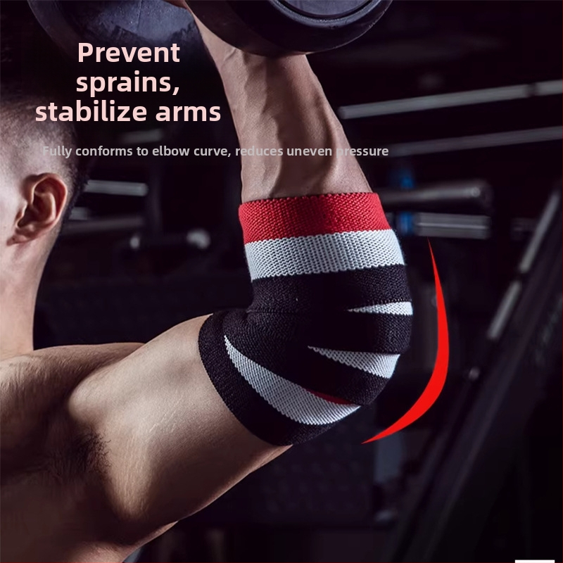 Fitness chrániče lakťov s návlekmi, ochranné pomôcky, rukavice a zápästné popruhy pre zdvíhanie