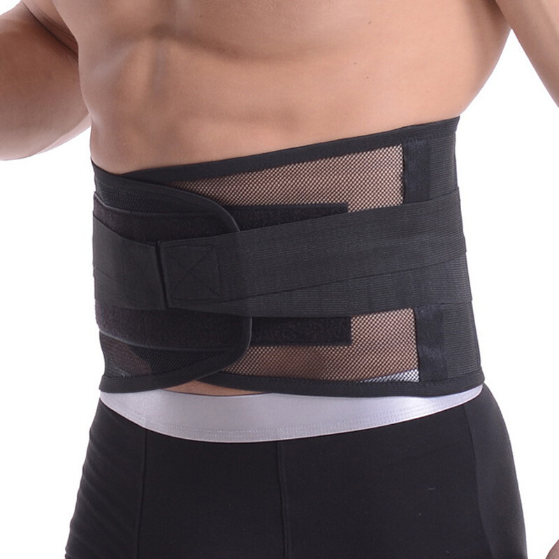 Prozračan mrežasti kaiš za struk s čeličnom pločom, lagan za ljeto i sport (unisex)
