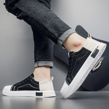 Άνοιξη 2025 Ανδρικά καμβά sneakers σε κορεατικό στυλ, ανάλαφρα και καθημερινά παπούτσια χαμηλού ύψους