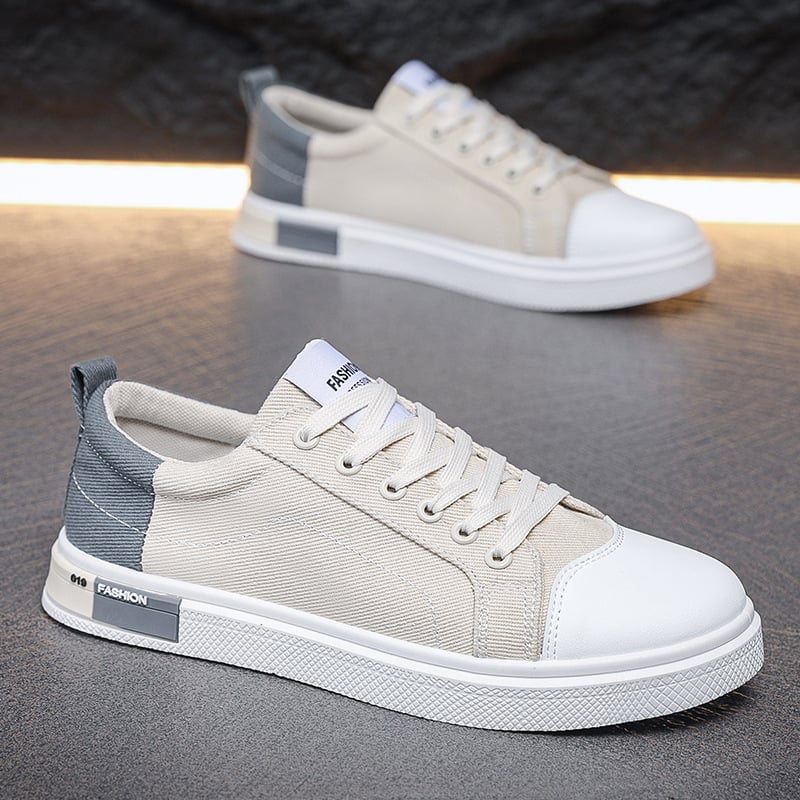 Άνοιξη 2025 Ανδρικά καμβά sneakers σε κορεατικό στυλ, ανάλαφρα και καθημερινά παπούτσια χαμηλού ύψους