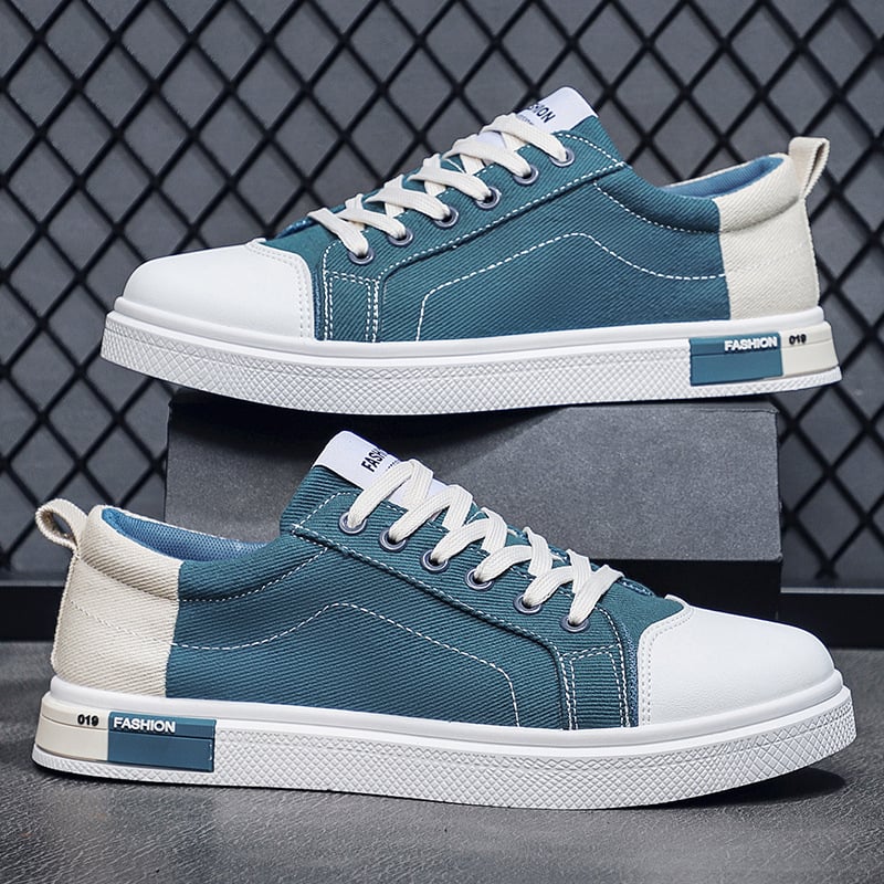 Άνοιξη 2025 Ανδρικά καμβά sneakers σε κορεατικό στυλ, ανάλαφρα και καθημερινά παπούτσια χαμηλού ύψους