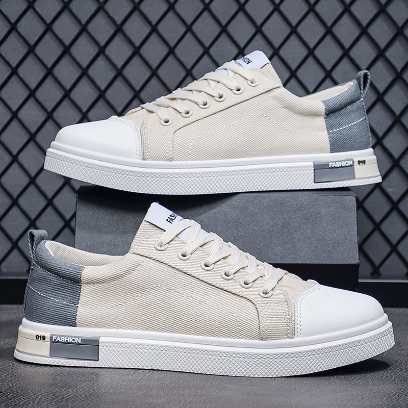 Άνοιξη 2025 Ανδρικά καμβά sneakers σε κορεατικό στυλ, ανάλαφρα και καθημερινά παπούτσια χαμηλού ύψους