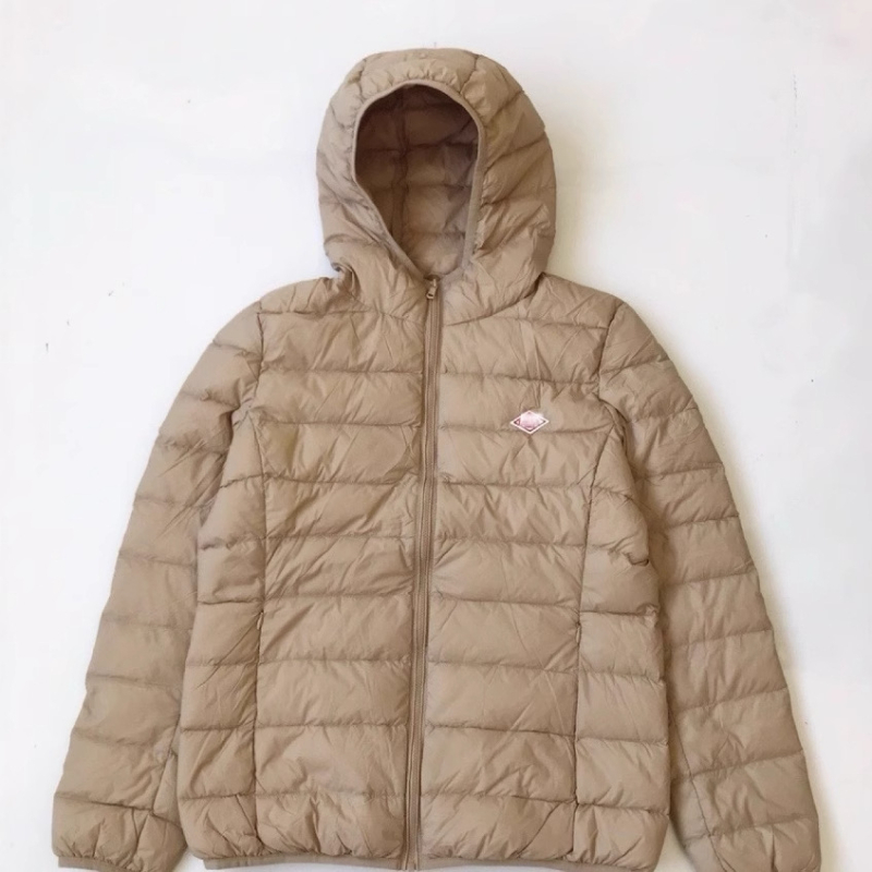 Ženska jakna od perja u japanskom stilu za jesen i zimu, izuzetno lagana i topla, s kapuljom, udobna i opuštena, sportski stil, pojačana izolacija