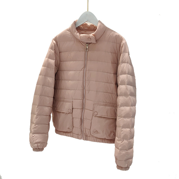 Ženska lagana pernata jakna za jesen/zimu, uski kroj, stojeći ovratnik, 90% patkino perje, casual stil