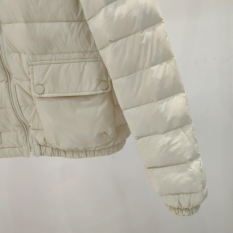 Ženska lagana pernata jakna za jesen/zimu, uski kroj, stojeći ovratnik, 90% patkino perje, casual stil