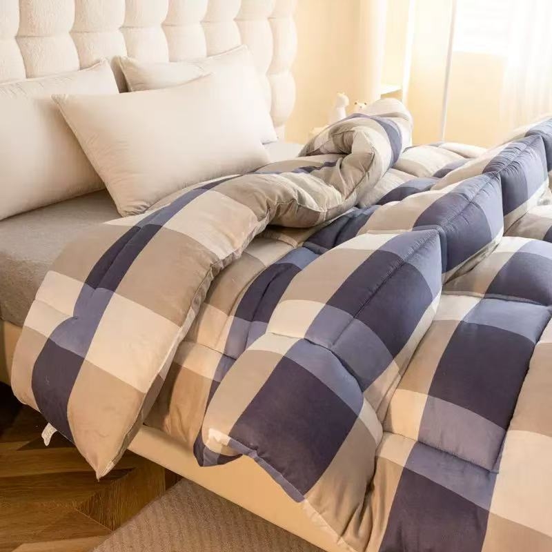 Egyszemélyes paplan 1,5 × 2 m, minden évszakra, szintetikus rost töltettel, kollégiumi stílus