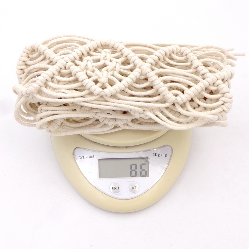 Boemski tkaneni pojas za žene, etnički stil, voskovano konopac užeta, širina 4 cm, duljina 130 cm, ljetno izdanje 2025