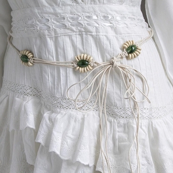 Boho pleteni pojas za struk s cvjetnim uzorkom i motivom suncokreta
