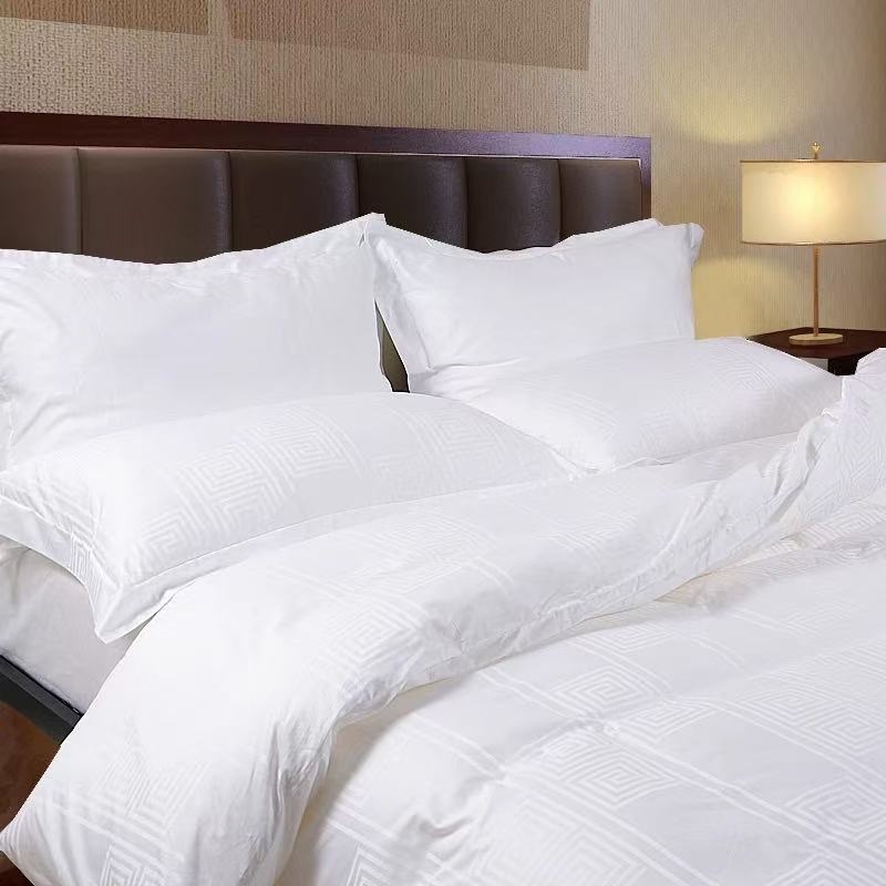 Posteljina pet zvjezdica hotelska od 100% pamuka, jacquard četverodijelni set s pokrivačem i jastučnicama, za sve sezone, za krevetu 1,2 m