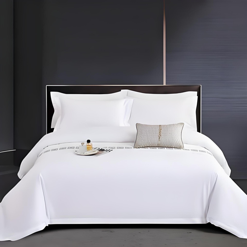 Hotel set posteljine od poliestera, četverodjelni, twill tkanina, reaktivno bojanje, pranje i otporan na gužvanje