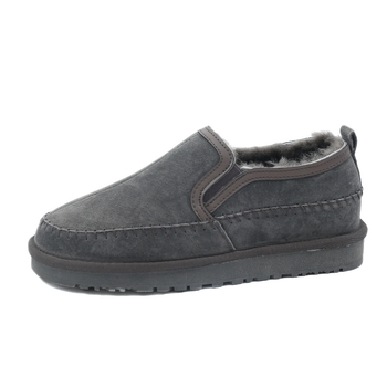 Muške čizme za snijeg od ovčje kože s toplom podstavom, protuklizna potplata, slip-on, kratka visina