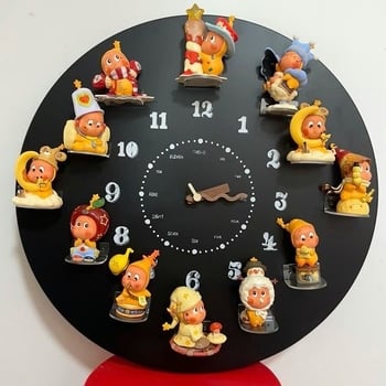 Moderne DIY zidni sat s magnetskim željeznim brojčanikom – kreativni umjetnički sat za dnevnu sobu