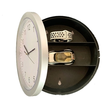 Ceas de perete cu spațiu de depozitare pentru bijuterii – decor minimalist pentru living, stil modern lejer
