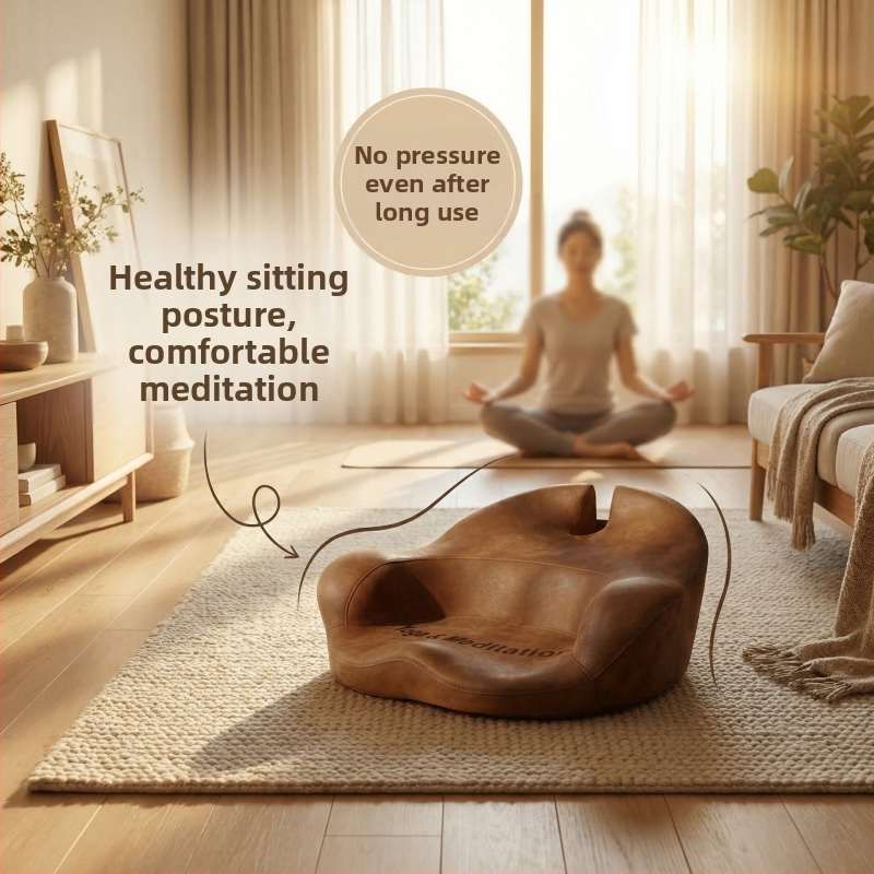 Prenosný hrubší meditačný vankúš na sedenie s prekríženými nohami, ergonomický vankúš na pohovku.
