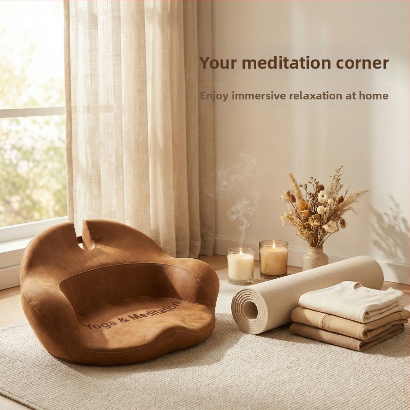 Prenosný hrubší meditačný vankúš na sedenie s prekríženými nohami, ergonomický vankúš na pohovku.