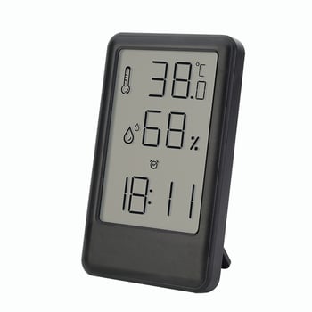 YIDA TIME 9032 Ceas cu LCD, alarmă, temperatură și umiditate, calendar – suport birou sau montaj pe perete
