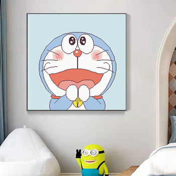 Doraemon komplet za križni bod za dnevni boravak – 11CT poliester-pamuk
