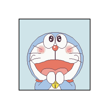Doraemon komplet za križni bod za dnevni boravak – 11CT poliester-pamuk