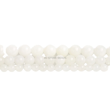 Hetianske bijele nefrit perle – labave perle za izradu nakita, DIY narukvica, 10 mm