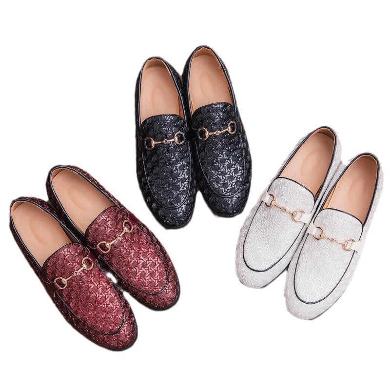 Muške kožne mokasine slip-on, velike veličine, okrugli vrh, prozračne, ljetne