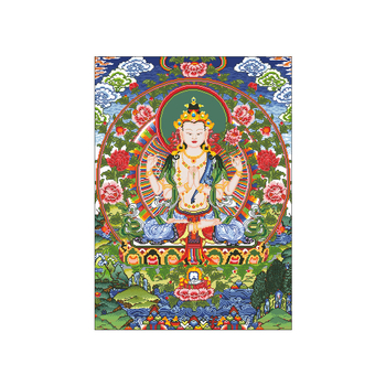 Set za križićno izšivanje: Guanyin Bodhisattva, platno 11CT, smjesa poliestera i pamuka, kineski stil uzorka, DIY izrada