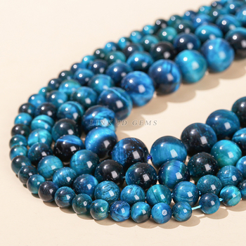 Jingde Jewelry 8mm 7A kraljevsko plavo tigrovo oko labave perle – okrugle perle za DIY nakit