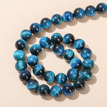 Jingde Jewelry 8mm 7A kraljevsko plavo tigrovo oko labave perle – okrugle perle za DIY nakit