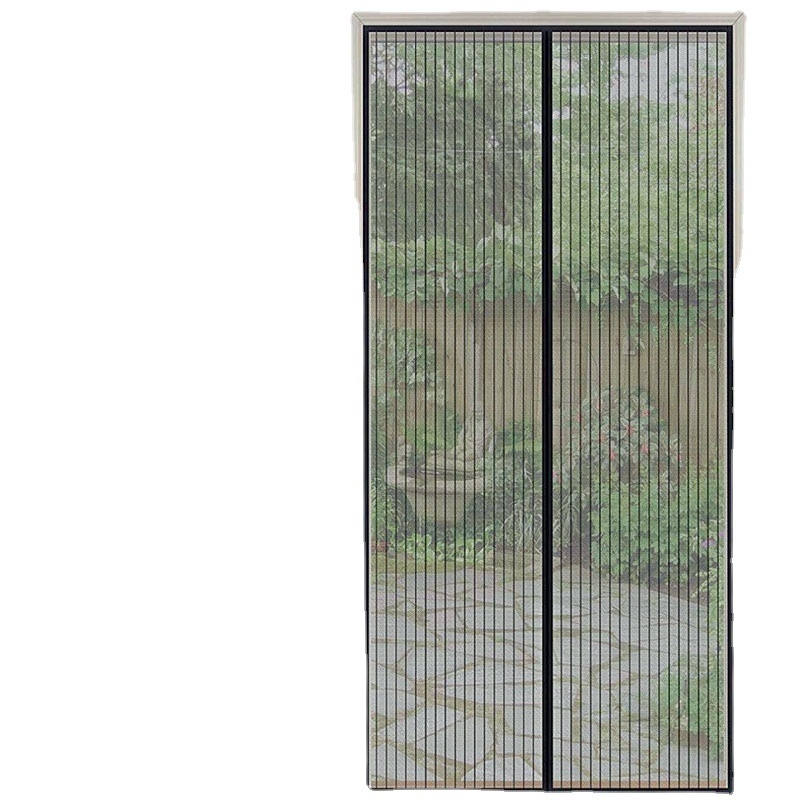 Vertikalne pruge od mekane niti za vrata s magnetskim kopčama, ventilacija, zaštita od komaraca, montaža pomoću Velcro-a za vrata i mrežu za prozor