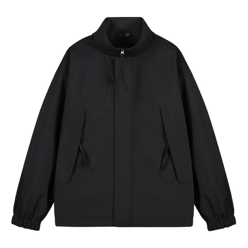Férfi dzseki 2025 tavasz, koreai stílus, slim fit, casual munkaruházat, álló gallér, kültérre