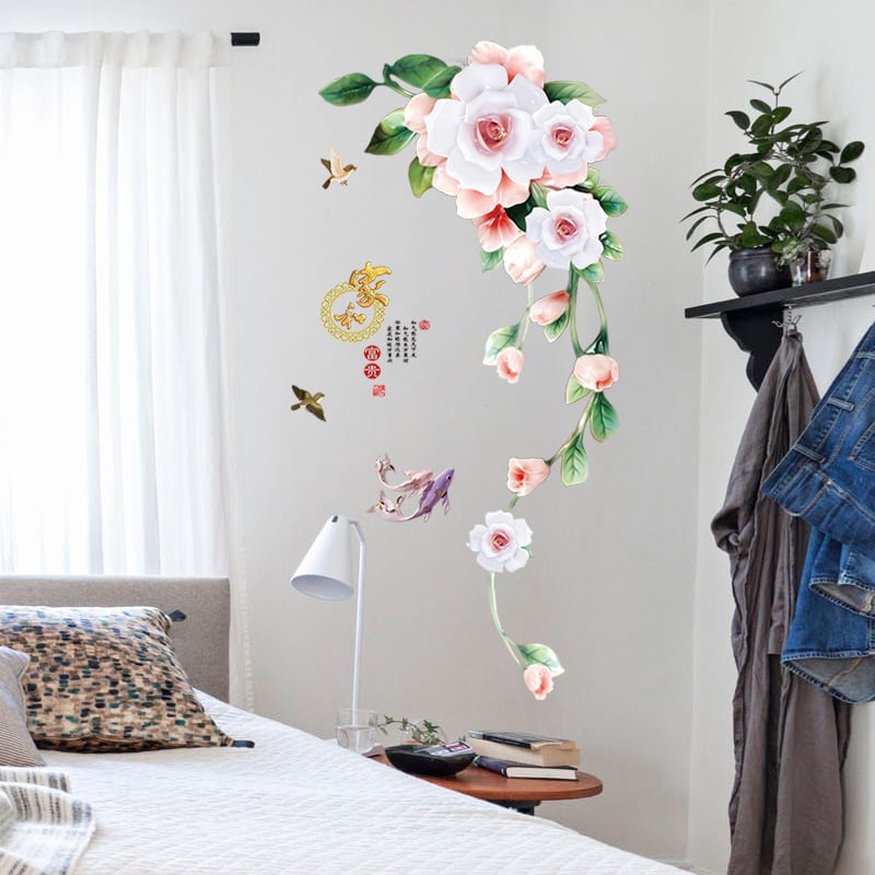 Autocolante de perete din PVC cu efect relief pentru living, dormitor și birou — decor pentru fundalul televizorului