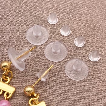 DIY nakit: dodaci za naušnice, silikonske stražnje kopče protiv ispadanja, prozirne plastične kapice