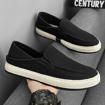 Ανδρικά παπούτσια Slip-On με διαπνεόμενο ύφασμα από δίχτυ, ελαφριά καλοκαιρινά παπούτσια, casual στυλ 2026