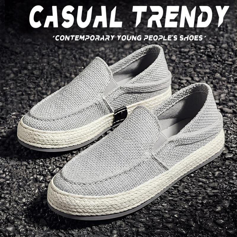 Ανδρικά παπούτσια Slip-On με διαπνεόμενο ύφασμα από δίχτυ, ελαφριά καλοκαιρινά παπούτσια, casual στυλ 2026