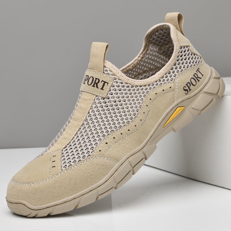Muške ljetne prozračne slip-on tenisice s mrežastim gornjim dijelom, u Old Beijing stilu, lagana mekana potplata za šetnju i putovanja