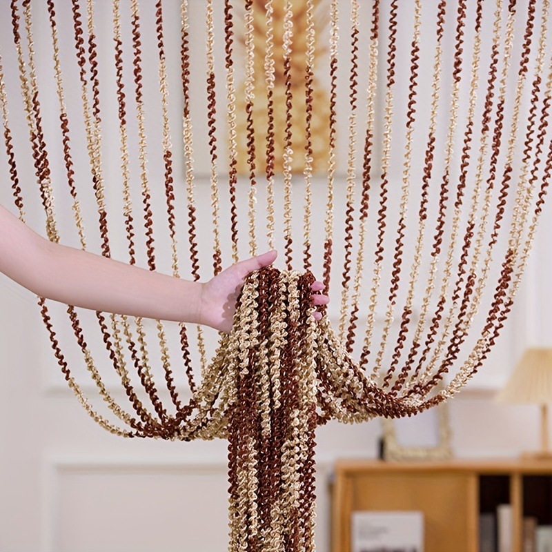 Bohemiai bojtos fonalfüggöny, 1x2 m, nappaliba és ajtóhoz