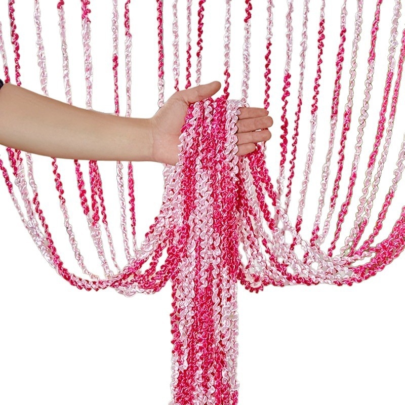Bohemiai bojtos fonalfüggöny, 1x2 m, nappaliba és ajtóhoz