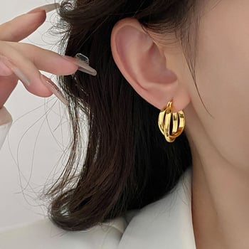 Cercei circulari în stil european și american pentru femei, designer, accesorii de modă elegante și versatile