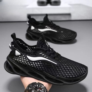 Férfi sportos-casual cipő, lélegző hálós anyag, puha talp, mindennapi munka, nyár 2024