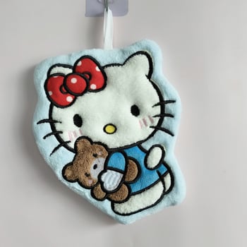 Сладка карикатурна кухненска кърпа за ръце от коралов флийс, окачваща, дебела, силно абсорбираща, без власинки