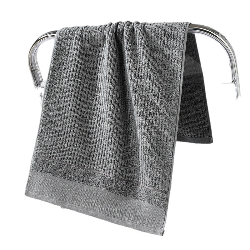 Személyre szabott 100% pamut törölköző, 34×74 cm, jacquard szövés, 32 szál, 100 g, arc- és testtörölköző, színek: kék, fehér, krém, szürke, lila
