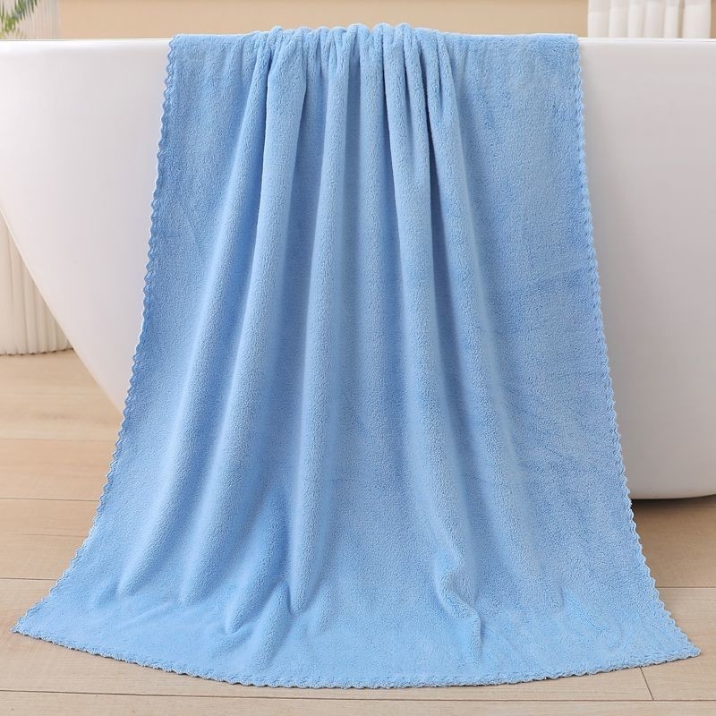 Prosop de baie și plajă din fleece coral, pentru bebeluși, copii și adulți; moale și foarte absorbant