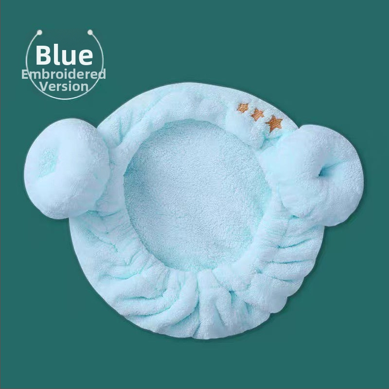 Detská čiapka na sušenie vlasov z korálového flisu, absorbentný turban pre deti, rýchloschnúci uterák, vyšívaná personalizácia