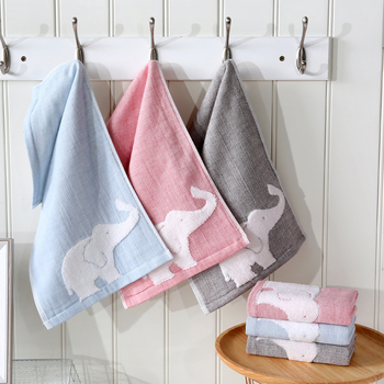 Jacquard pamučni dječji ručnik za lice, dječji ručnik s jacquard uzorkom, 32S, 50–80 g, s logom, raznih boja