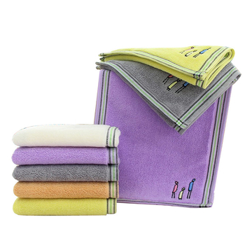 Jacquard pamučni dječji ručnik za lice, dječji ručnik s jacquard uzorkom, 32S, 50–80 g, s logom, raznih boja