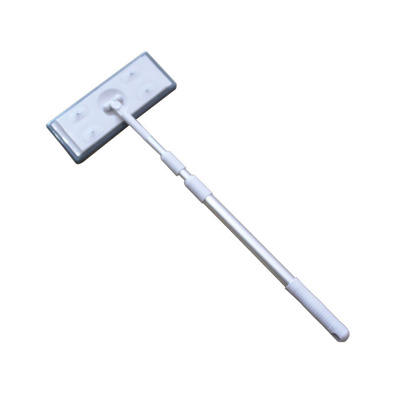 3-sekcijski teleskopski mop s elektrostatčkim uklanjanjem prašine, jednokratne papirnate krpe za uklanjanje prašine, ploski mop s ojačanim aluminijskim štapom