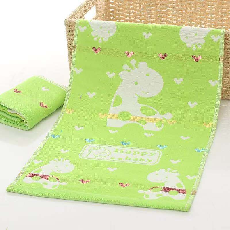 Prosop de copii din bumbac, jacquard cu trei straturi, 25×50 cm, design cu personaje de desene animate