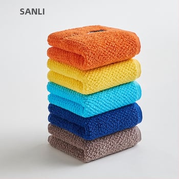 Sanli detský uterák z 100% bavlny s vyšívaním – uterák do kúpeľne pre batoľatá, 70 g, vyšívanie na objednávku