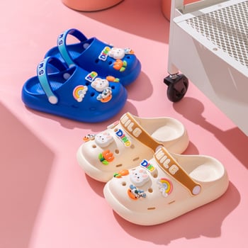 Dječje EVA cipele s rupicama, protuklizne, bez mirisa, zatvorenog prsta, mekana EVA potplat, crtani dizajn, unisex