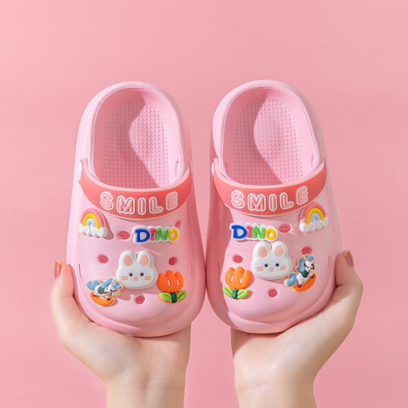 Dječje EVA cipele s rupicama, protuklizne, bez mirisa, zatvorenog prsta, mekana EVA potplat, crtani dizajn, unisex